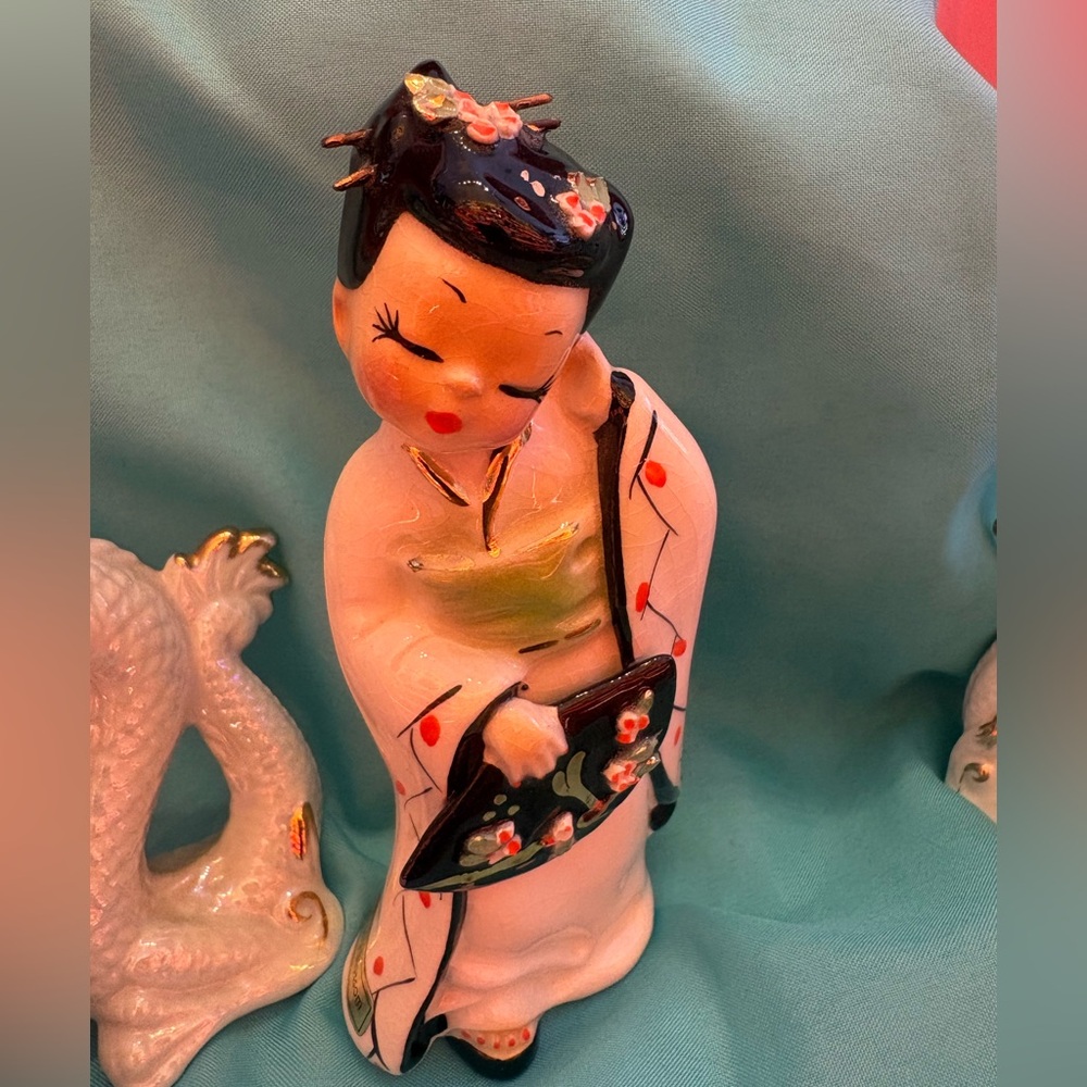 Josef Originals California 1950s Cherry Blossom Asian Geisha Girl